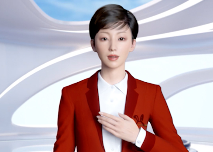 昆山融媒体 首位县融 AI 主播“昆小融”